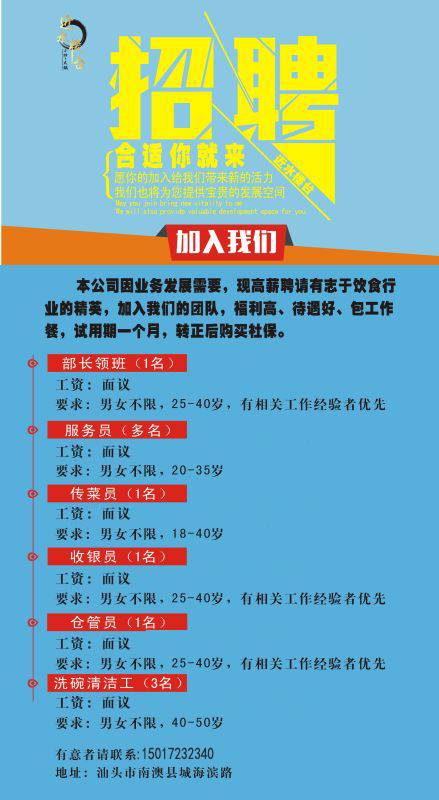 最新岗位招聘，探索职业发展黄金机会