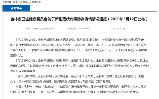 吉林肺炎疫情最新动态，全面防控与积极应对