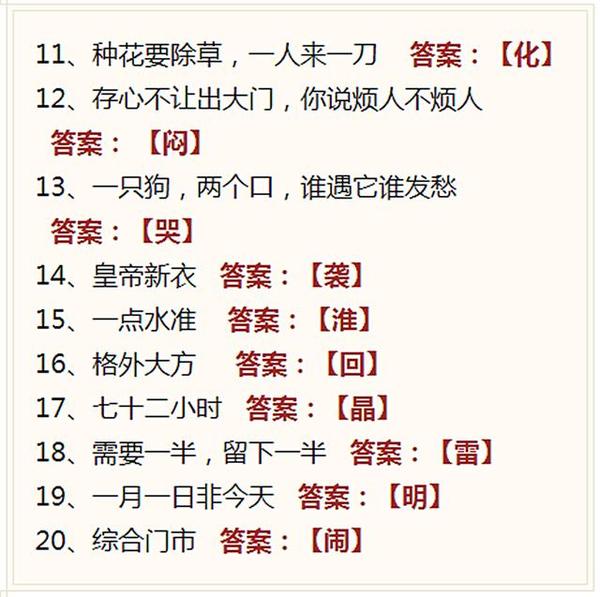 太糊最新字谜，探秘神秘字谜世界