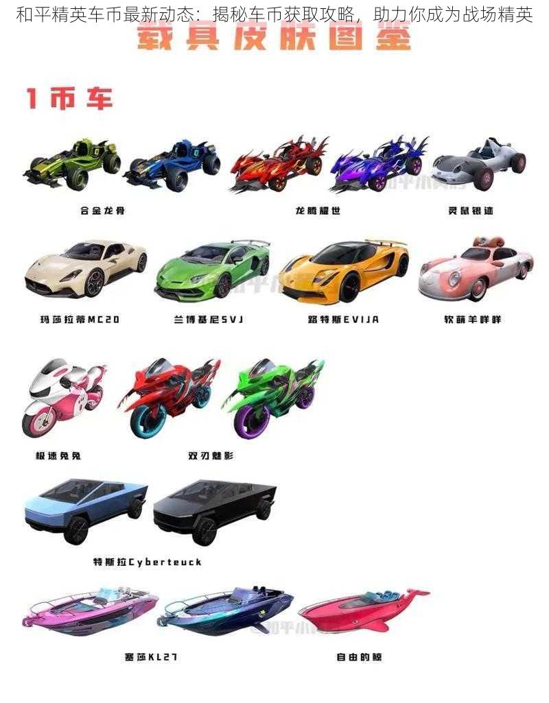 车币与和平精英，最新动态及深度解析