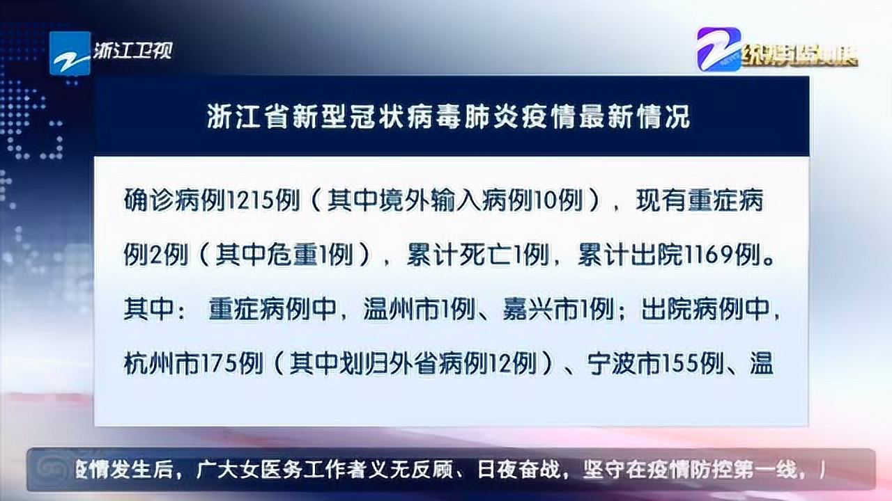 浙江最新疫情概况更新报告